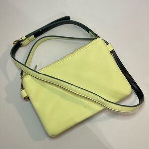 Brand New MERSI Vegan Leather Crossbody Bag - Black, Green, and Yellow